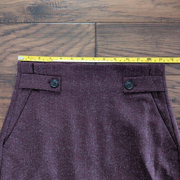 RW&CO pencil skirt heathered maroon size 0 - Picture 11 of 16